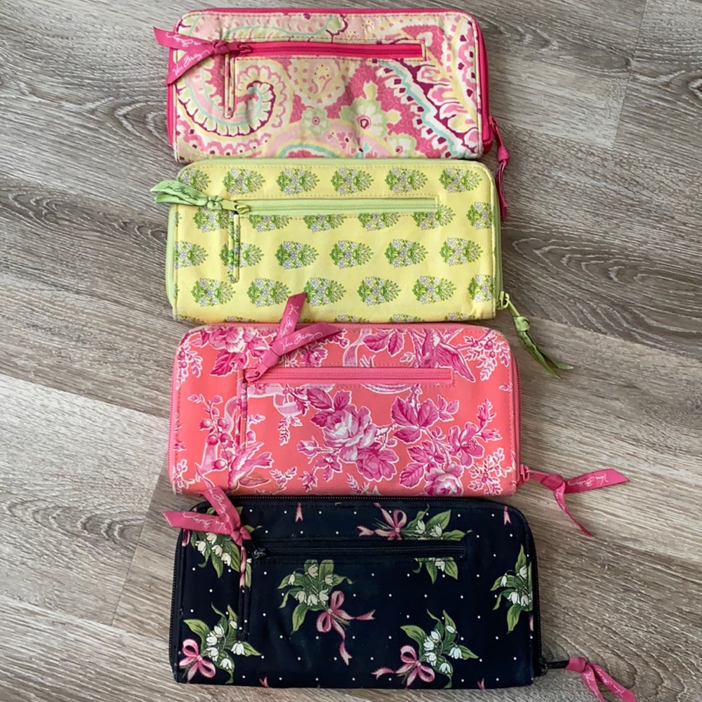 Vera Bradley Large Zip Travel Organizer Wallets